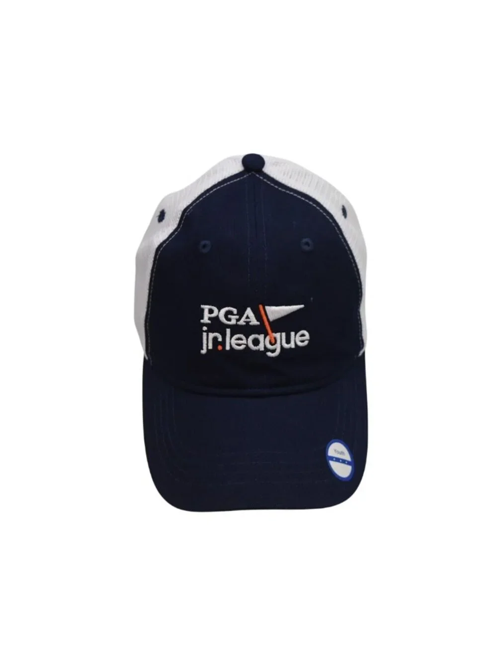 PGA Jr League Garb Baseball Trucker Cap Hat Drawstring Backpack Set Blue New